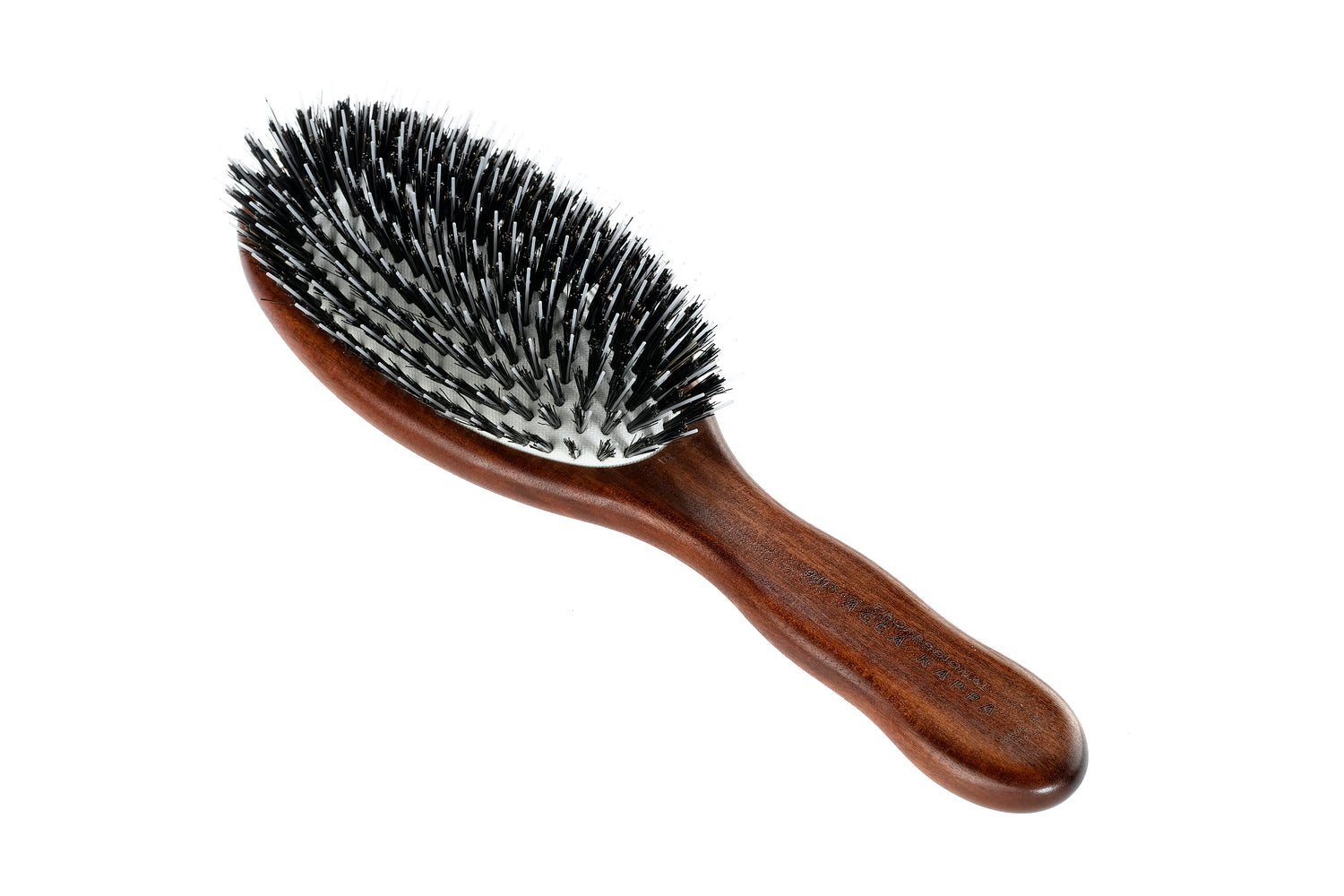 OVAL BRUSH - KOTIBE' WOOD - 100% BOAR BRISTLES & NYLON MONOFILAMENT