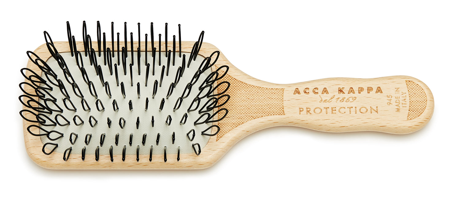 PROTECTION - MINI PADDLE BRUSH - BEECHWOOD - LOOPED NYLON