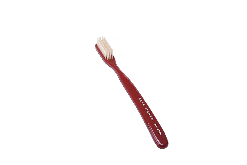 TOOTH BRUSH - VINTAGE- SOFT NYLON BRISTLES - VENETIAN RED