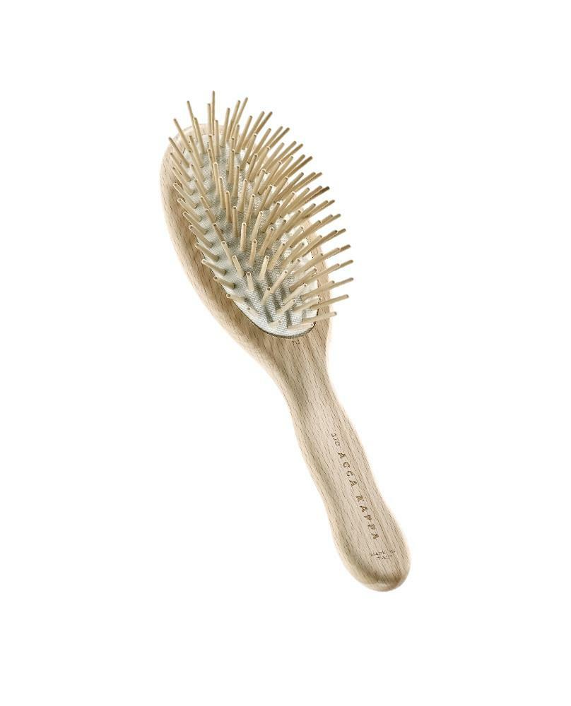 OVAL BRUSH - BEECH WOOD - WOODEN PINS
